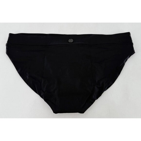 NWT prAna Summer Wave Black Bikini Swim Bottoms Sz M Minimalist Surfer - Picture 2 of 6